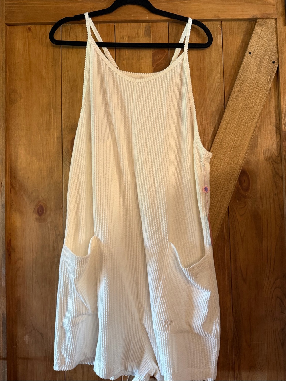 Women’s Cream Waffle Knit Romper